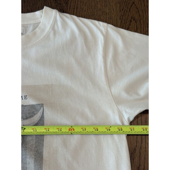 Anine Bing Lili Walk With Me Tee Women’s Size L Ivory Graphic Crew Neck Logo - Picture 10 of 12